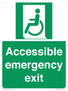 Accessible emergency exit (left)